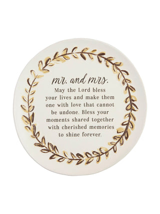 Mr. & Mrs. Blessing Plate