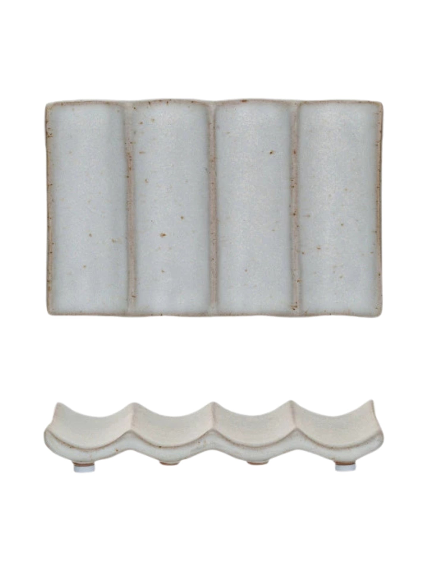 Stoneware Soap Dish Lines