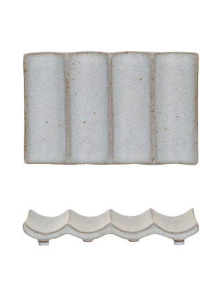 Stoneware Soap Dish Lines
