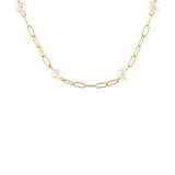 Charm Bar Pearl Necklace