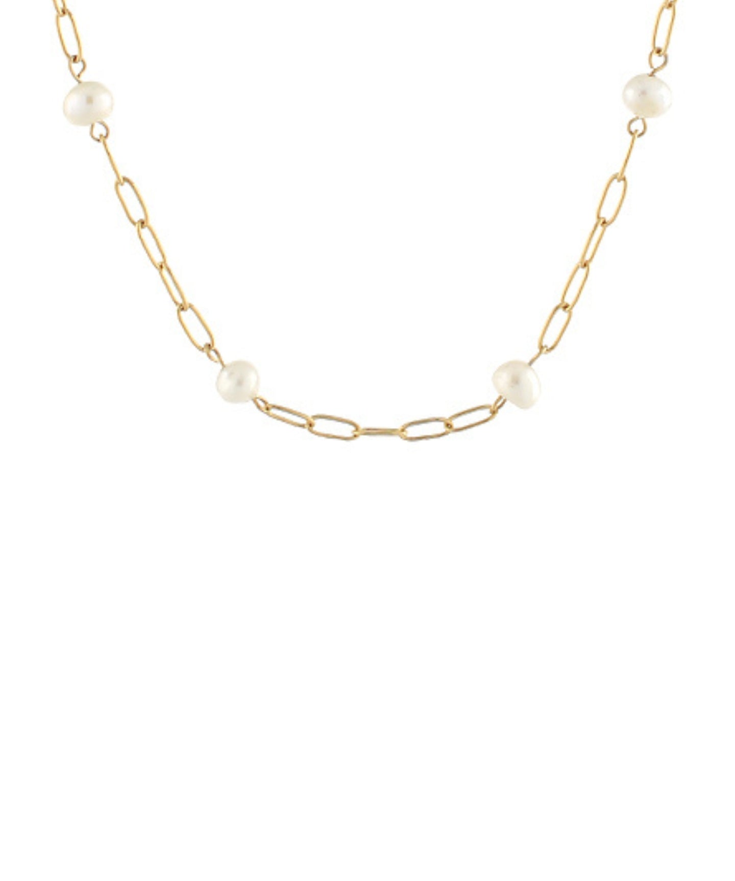 Charm Bar Pearl Necklace