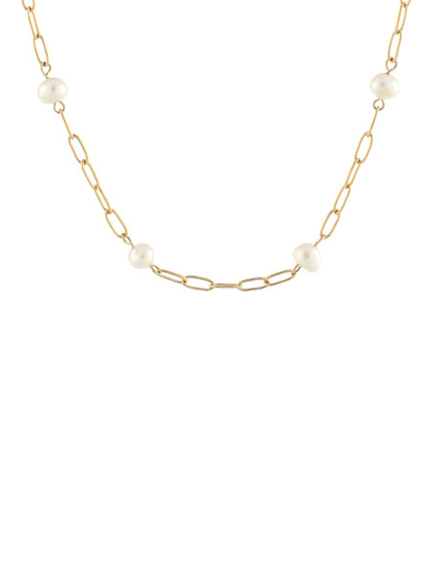 Charm Bar Pearl Necklace
