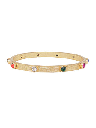 Crystal Station Bangle Bracelet Multi