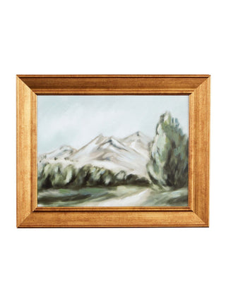 Gold Framed Landscape Art Mountain