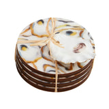 Oyster Coaster Set White