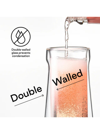 Corkcicle Flute Glass Double Pack