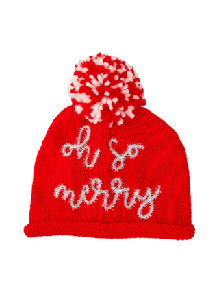 Kids Holiday Sparkle Hat Red