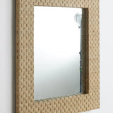 Square Tan Mirror