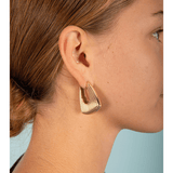 Chunky U Ribbed Earrings