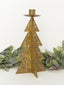 Gold Tin Tree Taper Holder-Medium