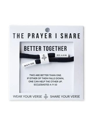 The Prayer I Share Cord Bracelets Better Together