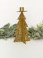 Gold Tin Tree Taper Holder-Small