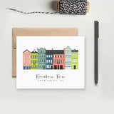 Charleston Rainbow Row - Greeting Card