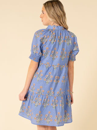 Puff Sleeve Floral Dress