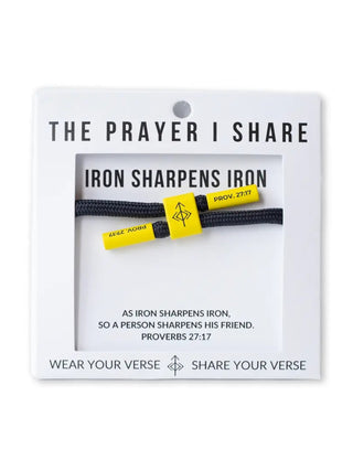 The Prayer I Share Cord Bracelet Iron Sharpens Iron