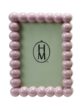 Painted Hobnail Picture Frame Purple