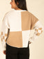 Colorblock Checker Sweater