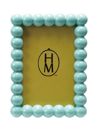Painted Hobnail Picture Frame Aqua