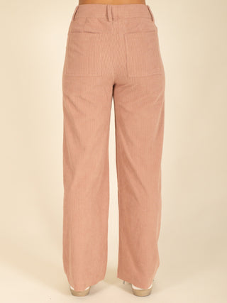 Corduroy Raw Edge Pants