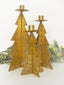 Gold Tin Tree Taper Holder