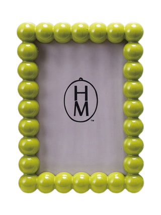 Painted Hobnail Picture Frame Lime