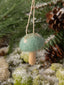 Wool & Wood Mushroom Ornament