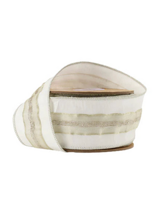 Dupioni Ivory Ribbon 2.5"