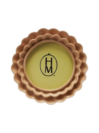 Ruffled Resin Picture Frame Tan