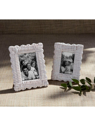 White Woven Frame