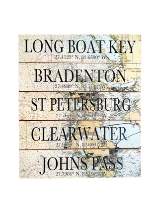 Wilmington Map Coordinates Sign