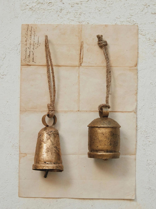 Antique Brass Bell Ornament