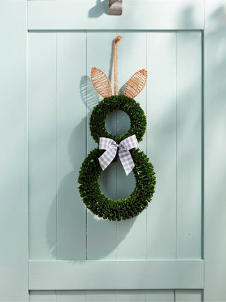 Boxwood Bunny Door Hanger