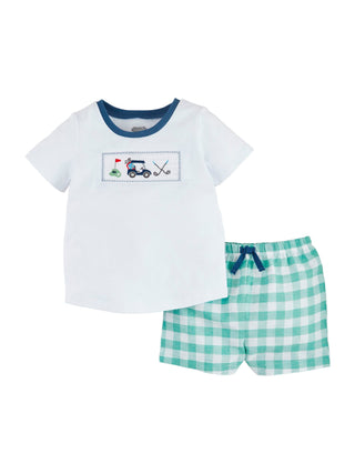 Golf Smocked Short Set