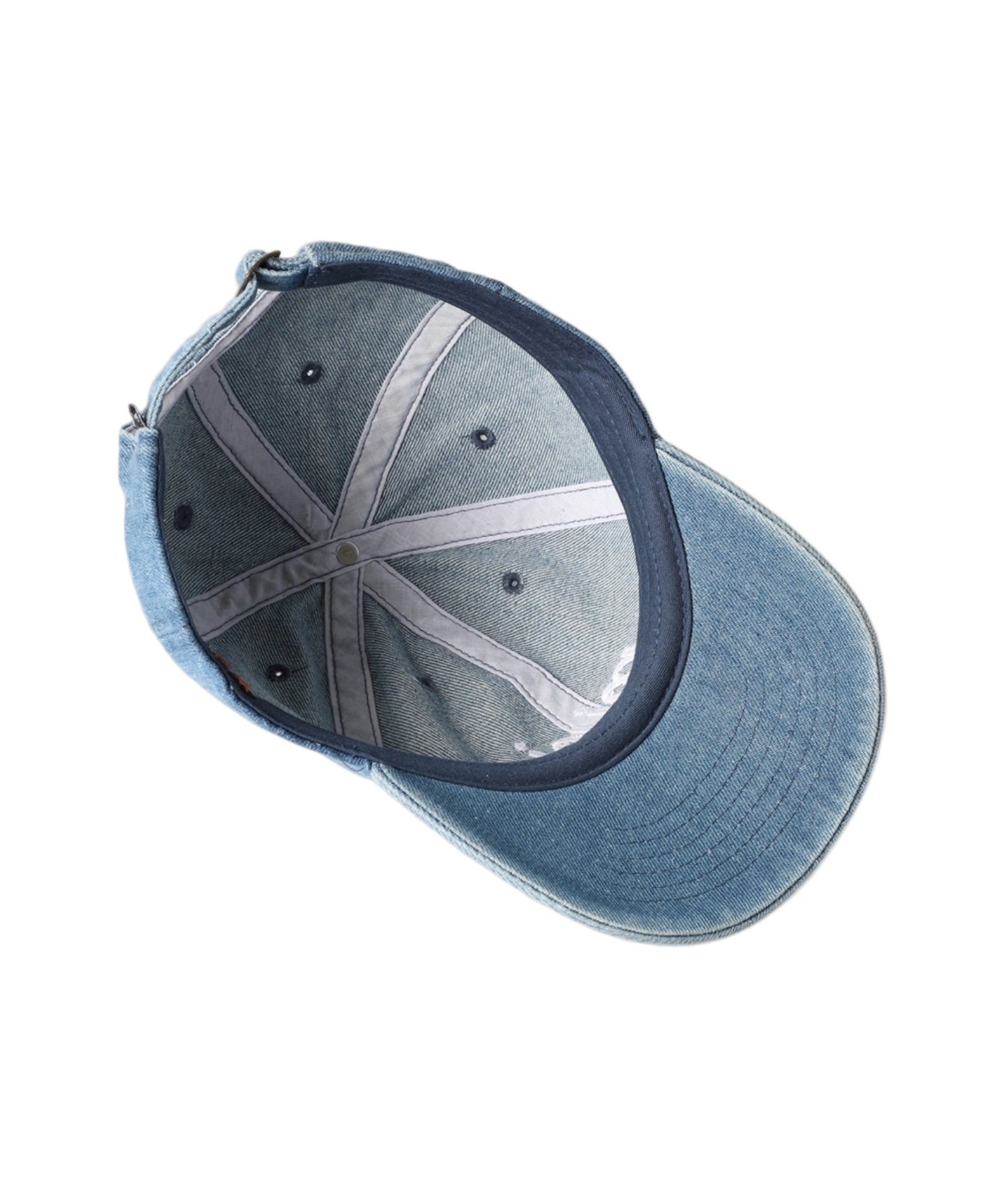 "mini" Embroidered Denim Hat