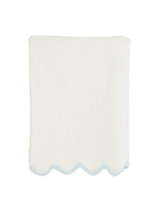 Scallop Chenille Blanket Blue