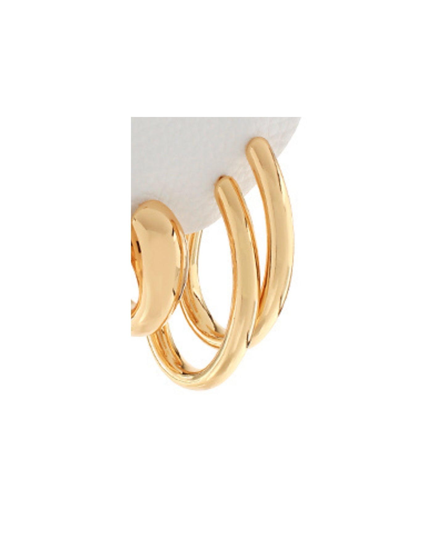 Open Gold Hoop Earrings — Classic Everyday Hoops in Gold or Silver (detail view 7)