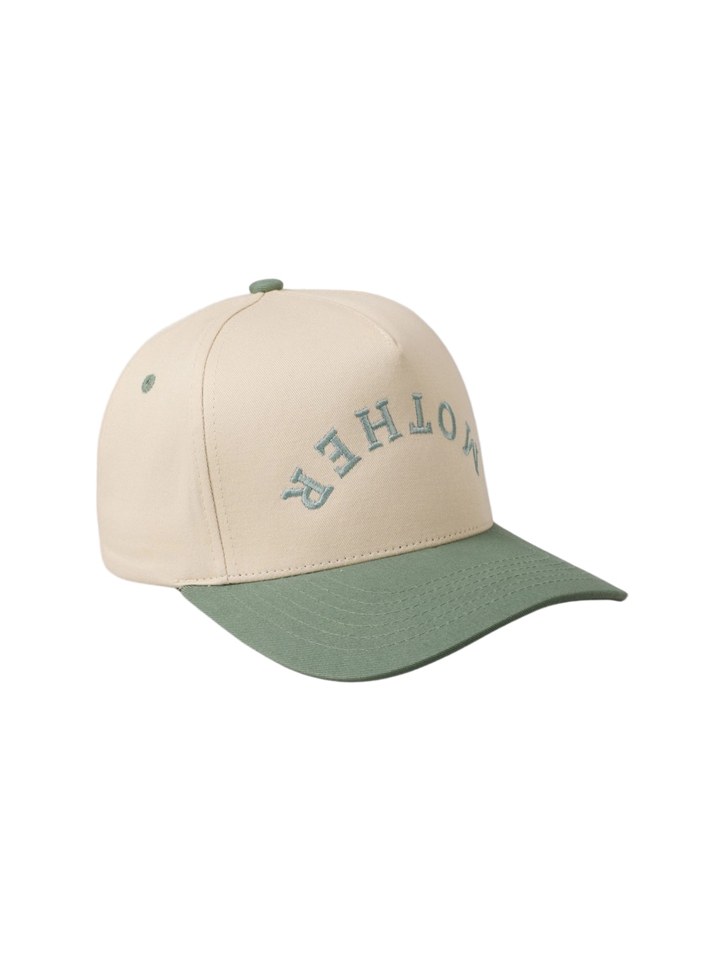 Mother Embroidered Trucker Hat Green