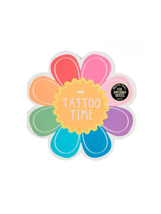 Summertime Temporary Tattoo Books Flower