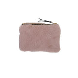 Faux Fur Zipper Pouch Purse (detail view 5)