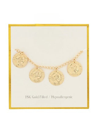 Coin Charm Bracelet 