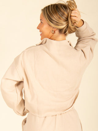 Cream Fleece Lounge Set