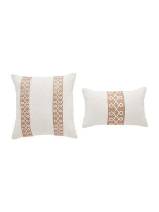 Ribbon Trim Throw Pillows