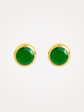 Signature Midi Knockout Studs Green