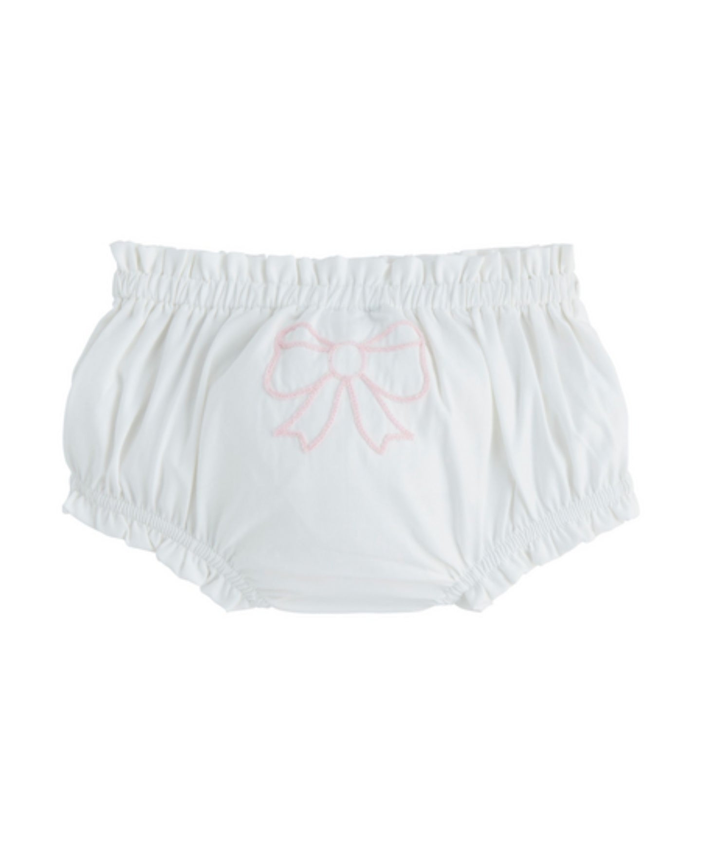 Bow Diaper Cover White
