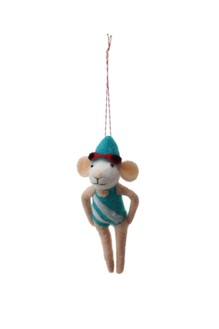 Sporty Mouse Ornament