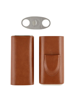 3 Finger Leather Cigar Case