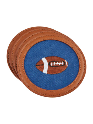 Embroidered Icon Coaster Set Football