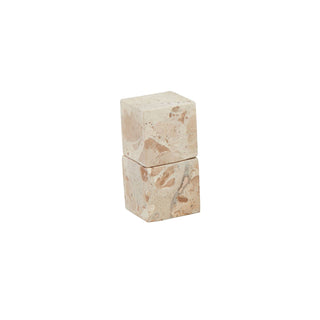 Marble Cube Salt & Pepper Shakers Taupe