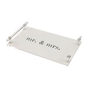 Mr. & Mrs. Acrylic Tray