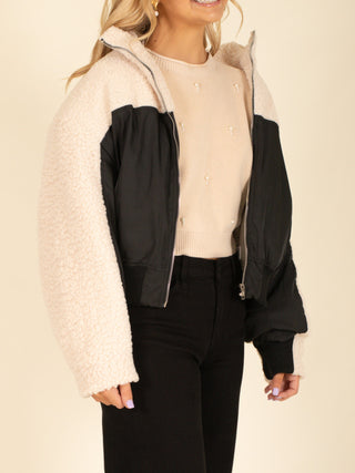 Contrast Bomber Jacket